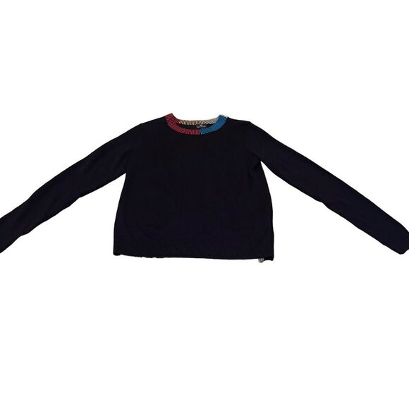 Paul Smith Womens Sweater Size XS Black Crew Neck Long Sleeve Knit Wool - Picture 1 of 7